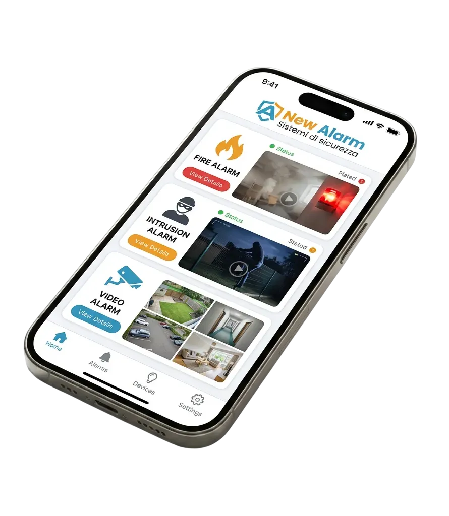 App New Alarm su smartphone
